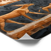 ファラオの生涯の壁画 ポスター (角)