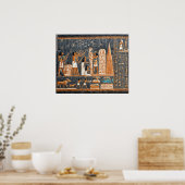 ファラオの生涯の壁画 ポスター (キッチン)