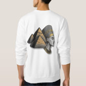 ファラオの男性フード付きスウェットシャツ スウェットシャツ (裏面)