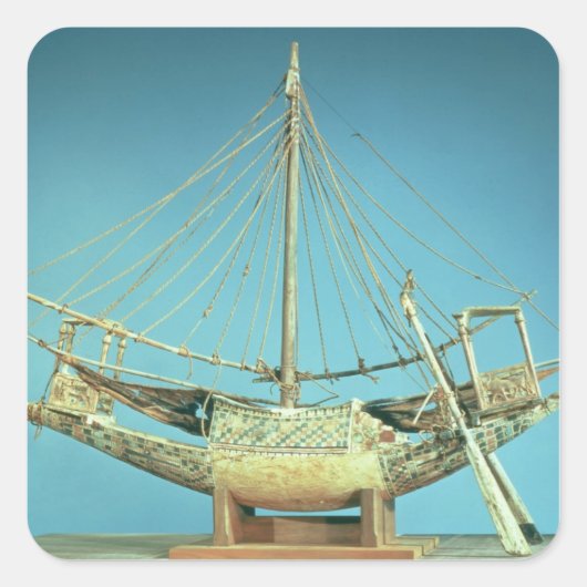 ファラオの船の模型 スクエアシール (正面)
