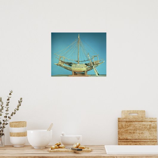 ファラオの船の模型 ポスター (キッチン)