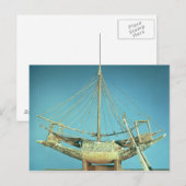 ファラオの船の模型 ポストカード (正面/裏面)