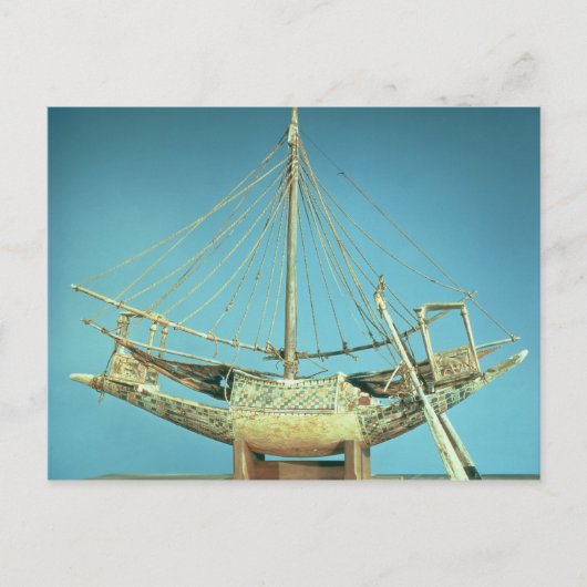 ファラオの船の模型 ポストカード (正面)
