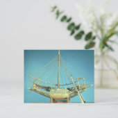 ファラオの船の模型 ポストカード (スタンド正面)