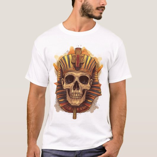 ファラオの頭蓋骨 Tシャツ (正面)