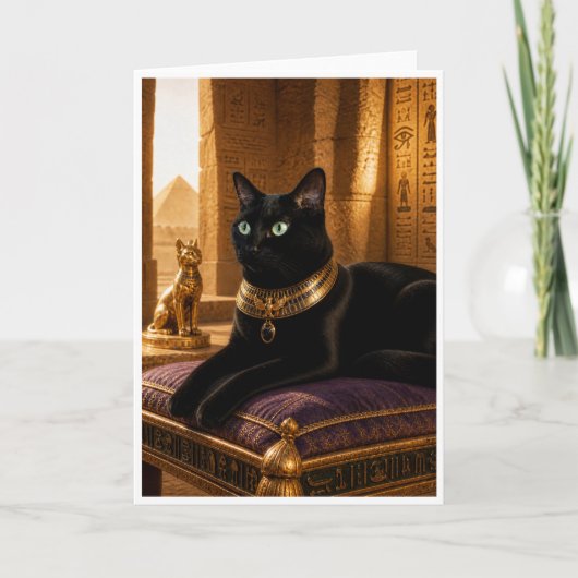 ファラオの黒猫 カード (正面)