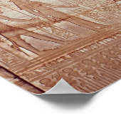 ファラオを描いたレリーフ、 浮き彫り ポスター (角)