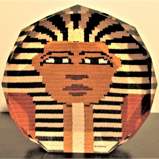 ファラオアーティザンクロシェプリントオンフリースタンディング フォトブロック