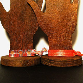 ファラオアーティザンクロシェプリントストレッチリストバンド ヘアタイ