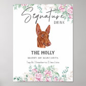 ファラオハウンドドッグの署名ドリンクの看板 ポスター (正面)