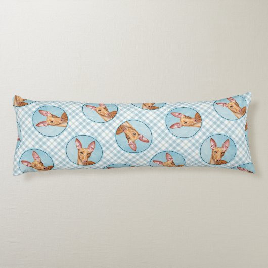 ファラオハウンド絵を描のクリオリジナルドッグアート ボディピロー (裏面)