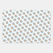 ファラオハウンド絵を描のクリオリジナルドッグアート ラッピングペーパーシート (正面2)