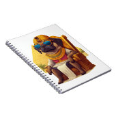 ファラオパグ – 古代エジプトの犬 ノートブック (右側)