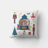 ファラオ何おもしろいクリスマスナツクラッカーキャラクター クッション (正面)
