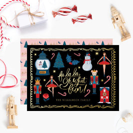 ファラオ何おもしろいクリスマスナツクラッカーキャラクター 箔シーズンカード