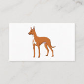 ファラオ犬の漫画イラストレーション 名刺 (裏面)