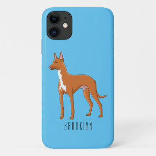 ファラオ犬の漫画イラストレーション iPhone 11 ケース