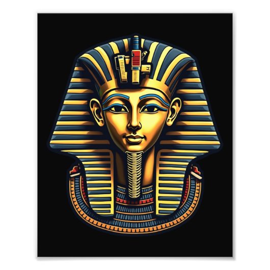 ファラオ王トゥタンカームン古代エジプト フォトプリント            (正面)