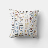 ファラオ絵文字エジプト白い背景 クッション (正面)