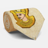 ファラオ象形文字エジプトフォークアートタイ ネクタイ (ロール)