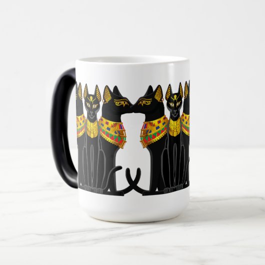 ファラオ黒猫 モーフィングマグカップ (正面左)
