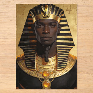 ファラオ エナジー — 古代アフリカの王 モダンアート アクリル招待状