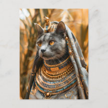 ファラオ・クイーンの格好をした猫
