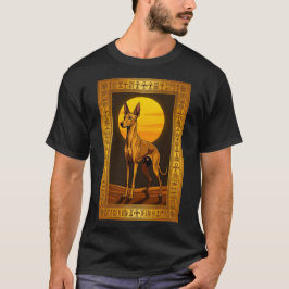 ファラオ・ハウンド古代エジプトの王の肖像 Tシャツ