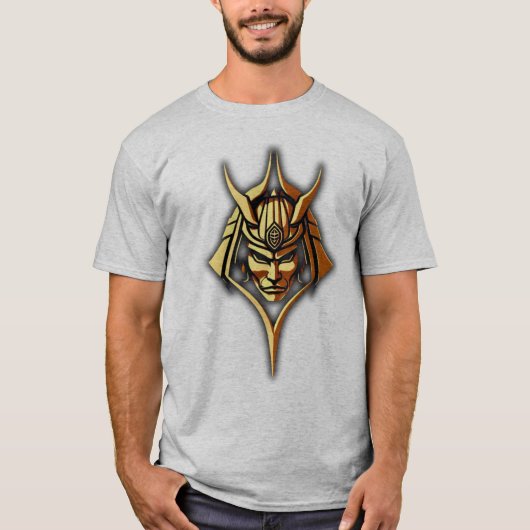 ファラオ マスク ロゴ グレー Tシャツ (正面)