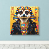 ファラオ・ミーアキャット キャンバスプリント (インサイチュ (ウッドフロア))