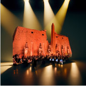 ファラオ・ルクソール寺院の夜景写真 カレンダー