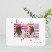 ファラカラフルラウェズクリスマスカード 招待状 (スタンド正面)