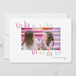 ファラカラフルラウェズクリスマスカード 招待状