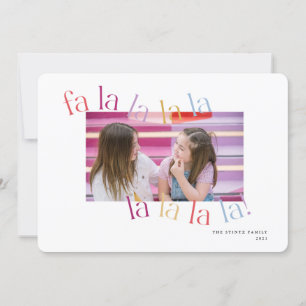 ファラカラフルラウェズクリスマスカード 招待状