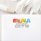 ファラカラフルラホリデイ差出人住所 ラベル (インサイチュ)