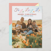 ファラカラフルララホリデーカード 案内状 (正面/裏面)