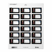 ファラクリスマスナツクラッカーマウスのキングへ&から ラベル (フルシート)