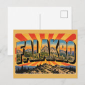 ファラクロ山の火山岩アート ポストカード (正面/裏面)
