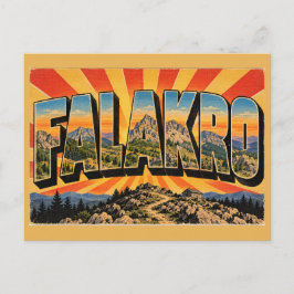 ファラクロ山の火山岩アート ポストカード
