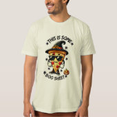 ファラス付き面白いハロウィンピザTシャよくはしゃぐツ トライブレンドＴシャツ (正面)