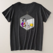 ファラデーのオフラインモーメント プラスサイズTシャツ (デザイン裏面)