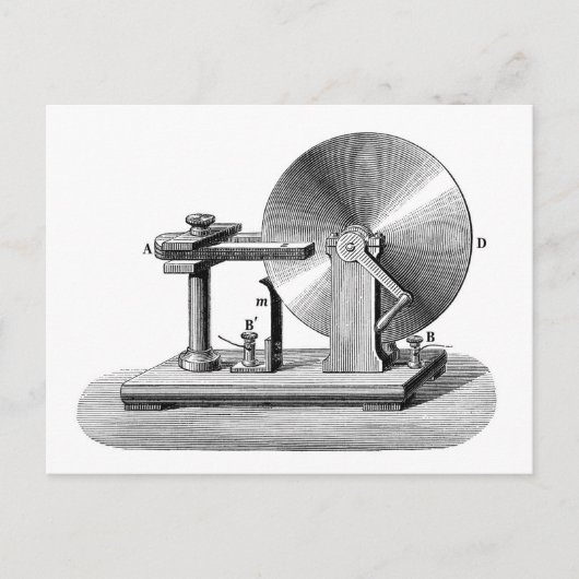 ファラデーディスク発生器 ポストカード (正面)