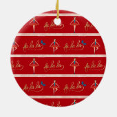 ファラナッツクラッカーバレエクリスマスキャラクター セラミックオーナメント (裏面)