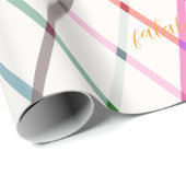 ファラパステルカラーズパター市松模様にンクリスマス ラッピングペーパー (ロールコーナー)