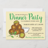 ファラフェボールミドル東鶏ひよこ豆フリッター食品 招待状 (正面)