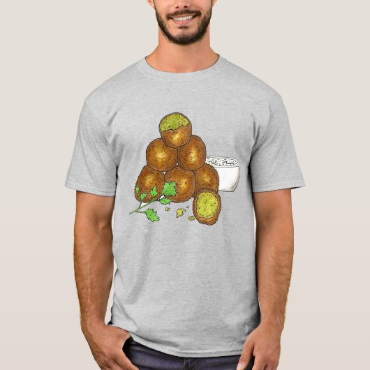 ファラフェボール中東鶏エジプト Tシャツ (正面)