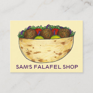 ファラフェルサンドイッチレストランフード料理グルメ 名刺