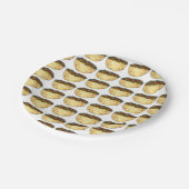 ファラフェルトピタサンドイッチ食品グルメプリントパターン ペーパープレート (アングル)