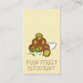 ファラフェル中東方ベジタリアンフードレストラン 名刺 (正面)