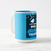 ファラフェル中東産通り食品 ツートーンマグカップ (正面左)